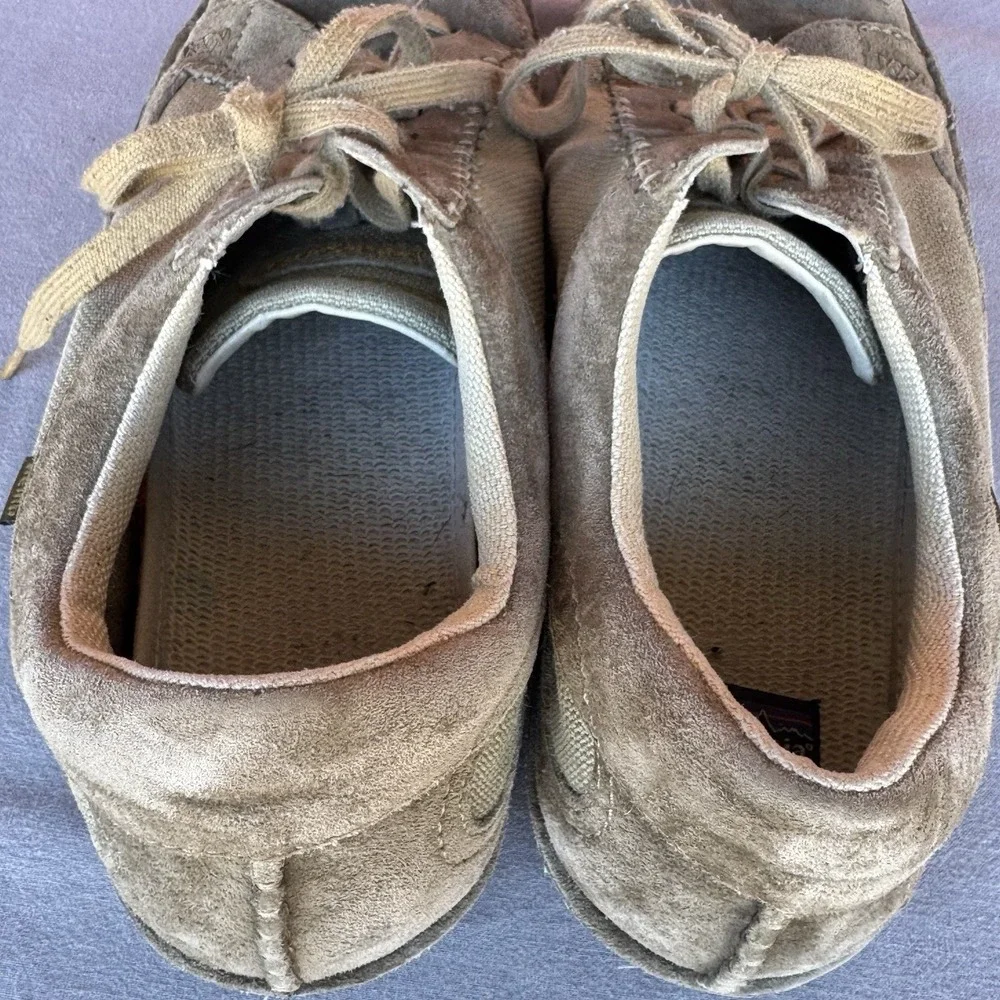 Size 13 - Patagonia Olulu Men's Hiking Shoes‎ Sage Khaki Leather Hemp Low Top
